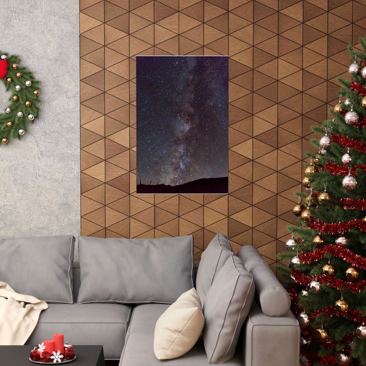 Milky Way Night Sky Matte Vertical Poster — Stargazing Wall Art