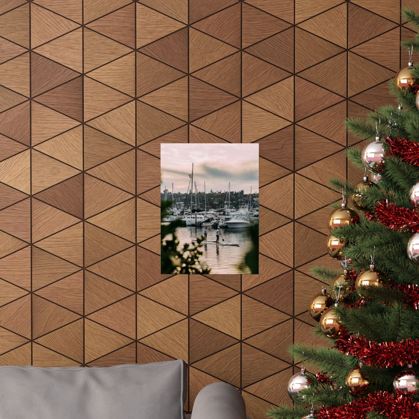 Marina Sunset Matte Poster
