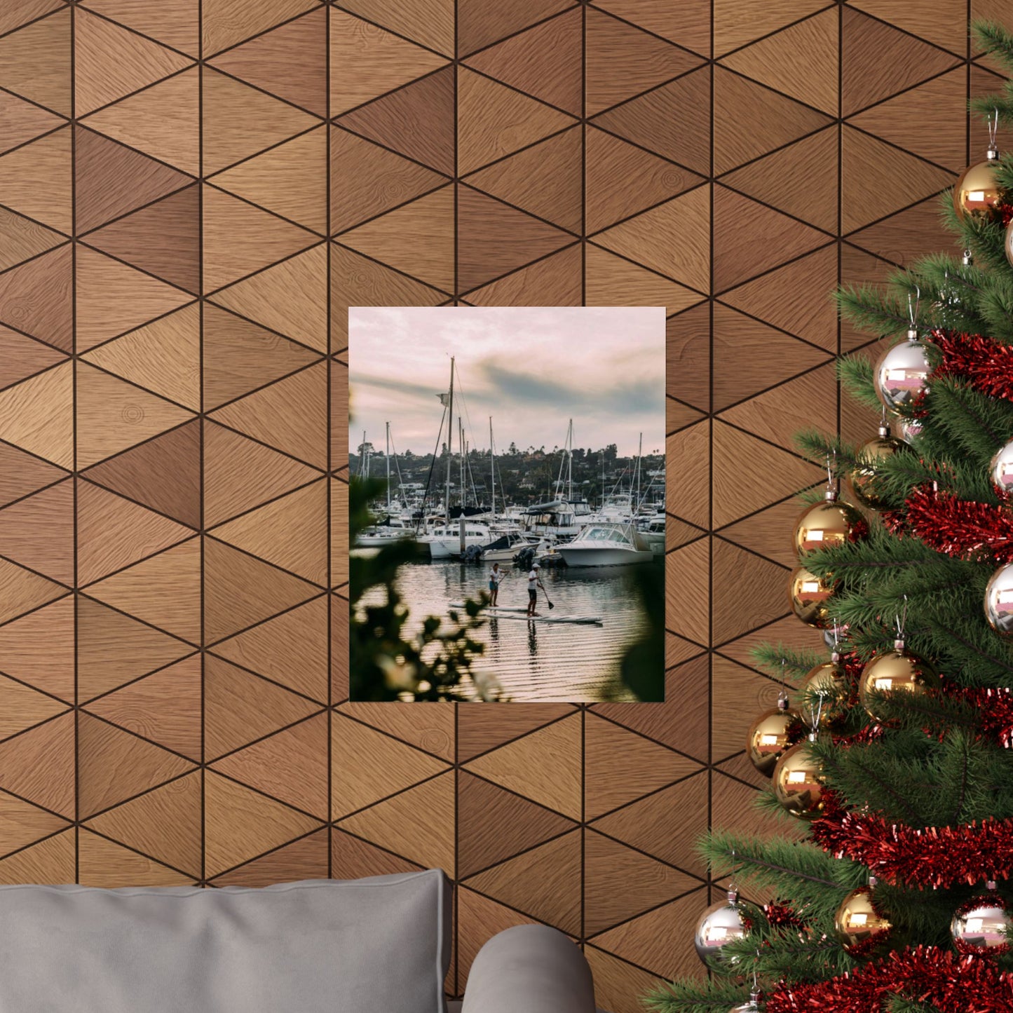 Marina Sunset Matte Poster