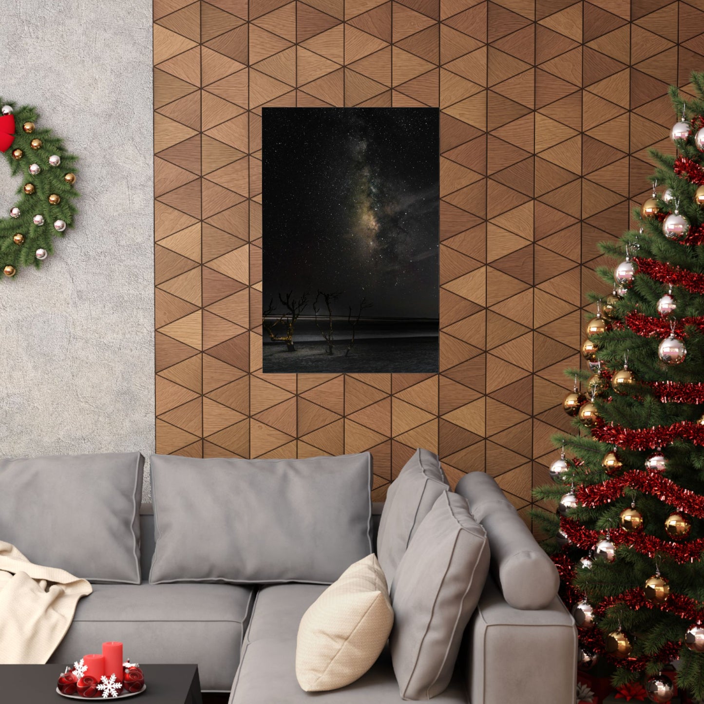 Milky Way Night Sky Matte Poster — Vertical Astronomy Wall Art