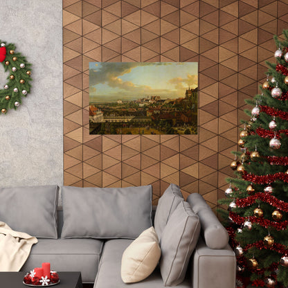Matte Horizontal Poster – Vintage Cityscape Oil Painting Print
