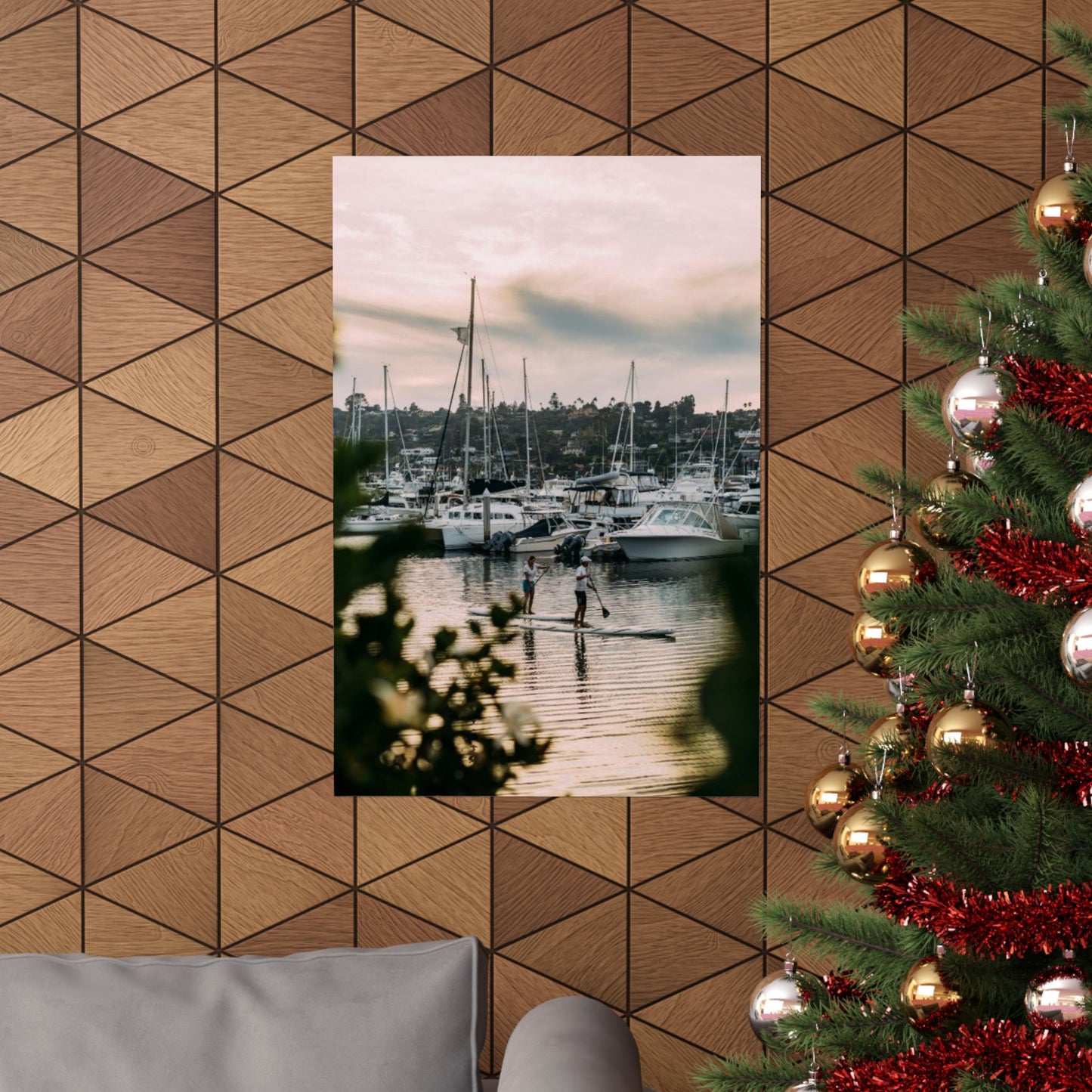 Marina Sunset Matte Poster