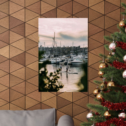 Marina Sunset Matte Poster