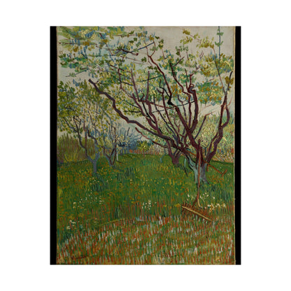 Vincent van Gogh Style Orchard Matte Poster — Vintage Floral Wall Art
