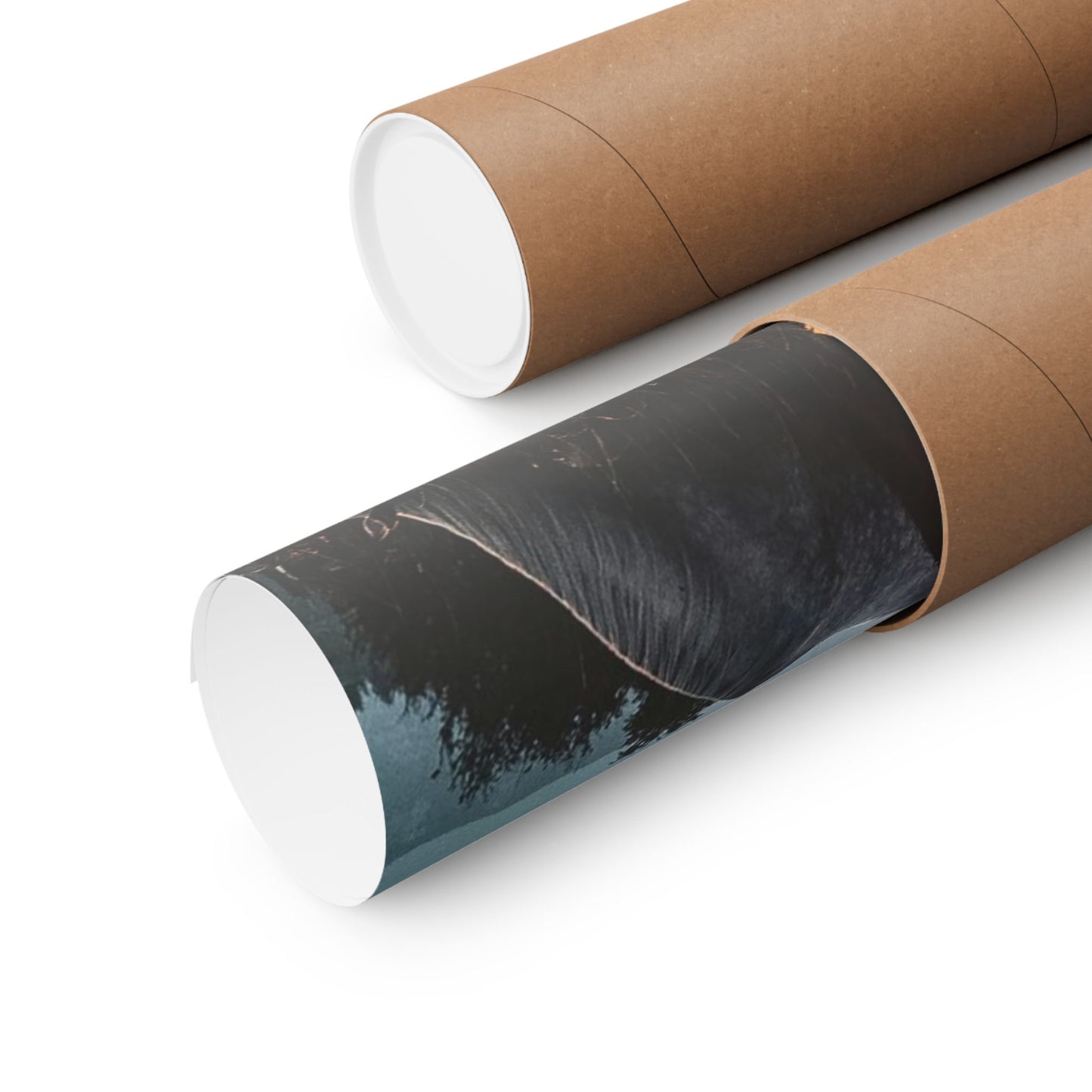 Sunset Horses Matte Poster — Vertical Nature Wall Art
