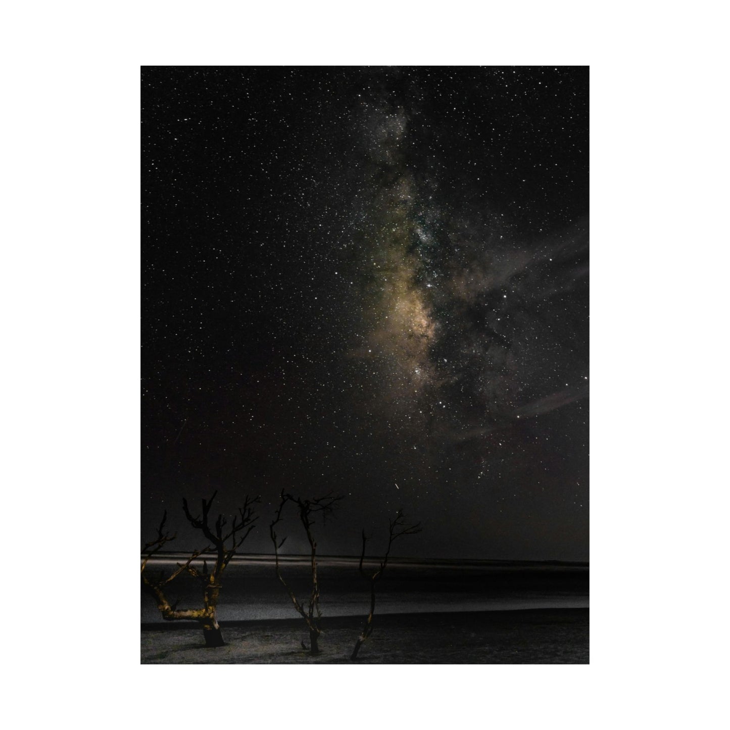 Milky Way Night Sky Matte Poster — Vertical Astronomy Wall Art