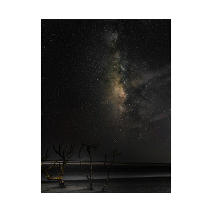 Milky Way Night Sky Matte Poster — Vertical Astronomy Wall Art