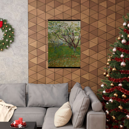 Vincent van Gogh Style Orchard Matte Poster — Vintage Floral Wall Art