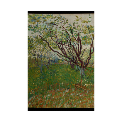 Vincent van Gogh Style Orchard Matte Poster — Vintage Floral Wall Art