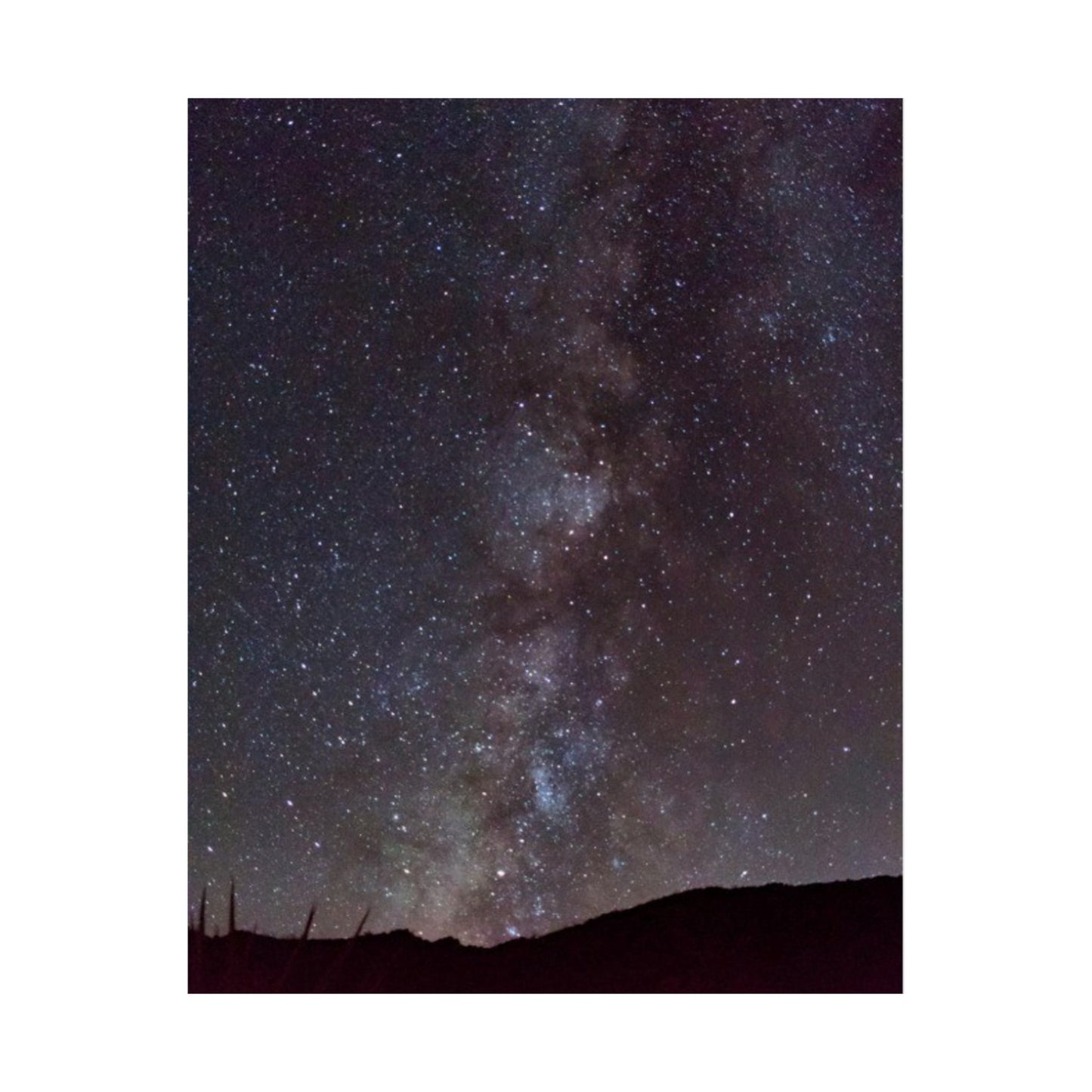 Milky Way Night Sky Matte Vertical Poster — Stargazing Wall Art