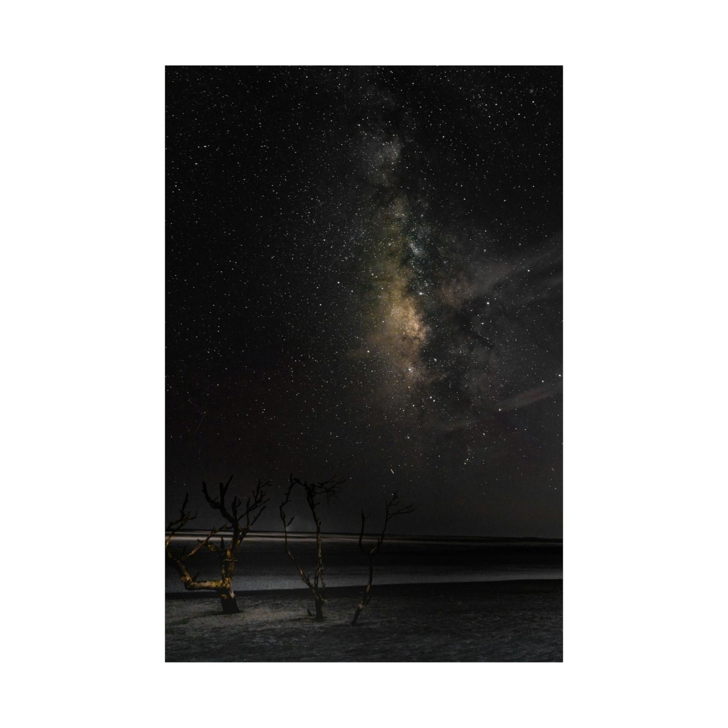 Milky Way Night Sky Matte Poster — Vertical Astronomy Wall Art