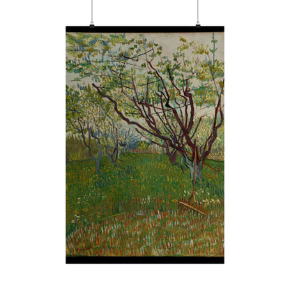 Vincent van Gogh Style Orchard Matte Poster — Vintage Floral Wall Art