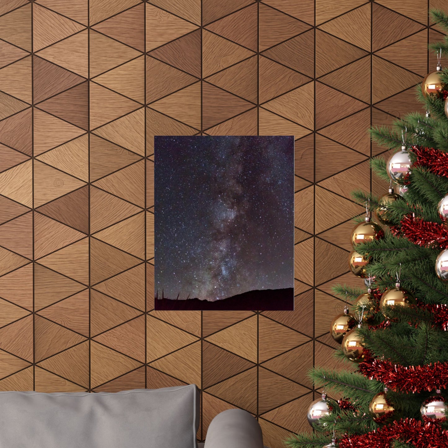 Milky Way Night Sky Matte Vertical Poster — Stargazing Wall Art