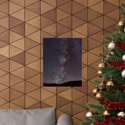 Milky Way Night Sky Matte Vertical Poster — Stargazing Wall Art