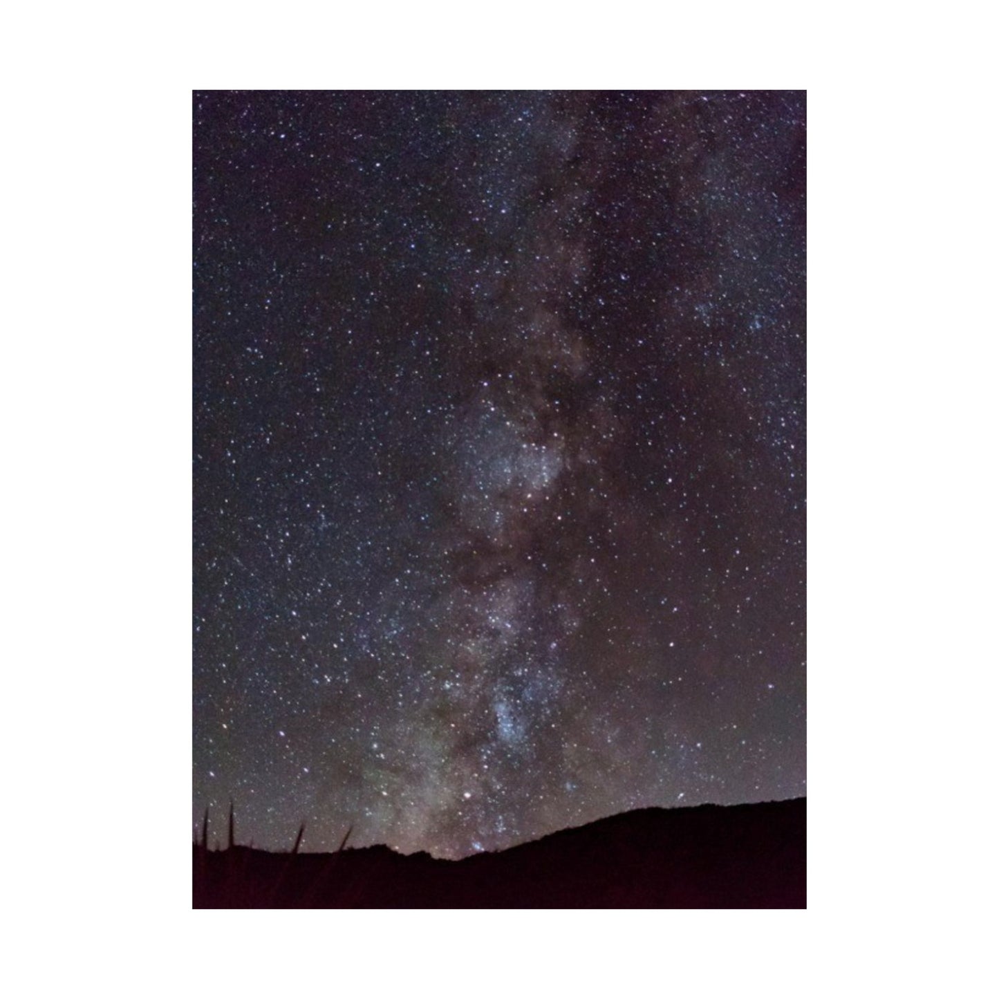 Milky Way Night Sky Matte Vertical Poster — Stargazing Wall Art