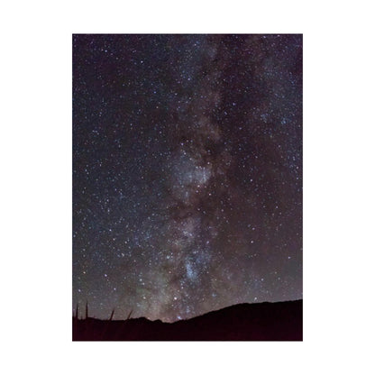 Milky Way Night Sky Matte Vertical Poster — Stargazing Wall Art