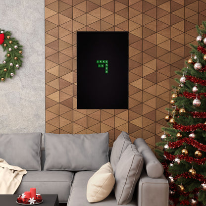 Take It Easy Scrabble-Style Matte Poster