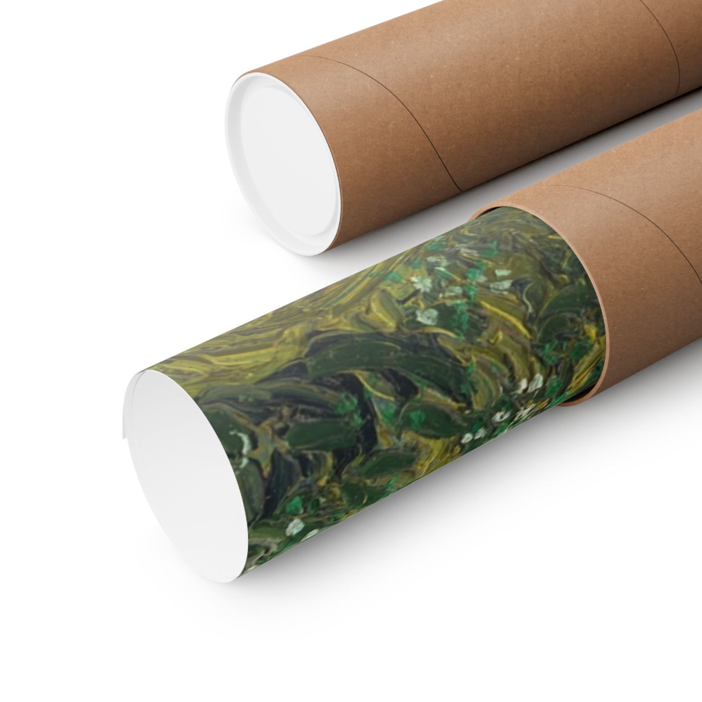 Van Gogh Cypress Trees Matte Poster — Vertical Art Print