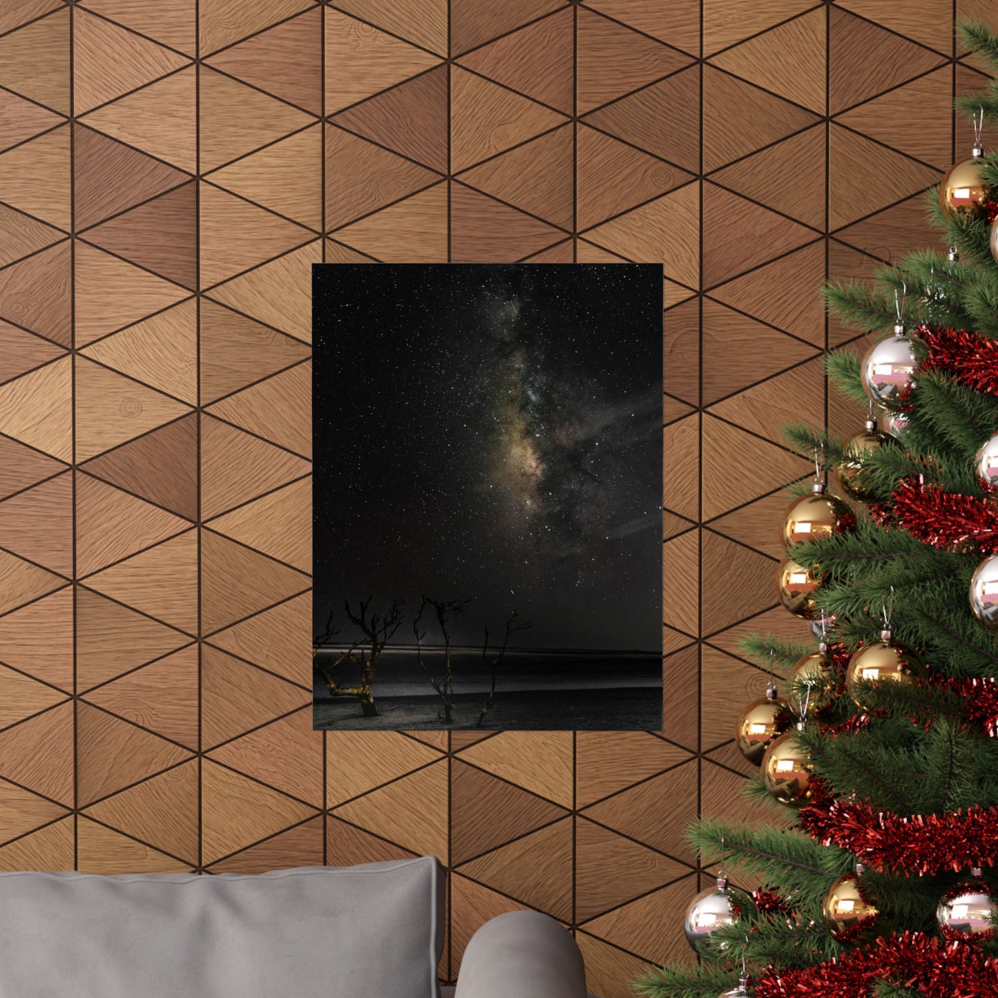 Milky Way Night Sky Matte Poster — Vertical Astronomy Wall Art