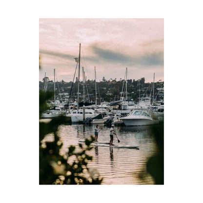 Marina Sunset Matte Poster