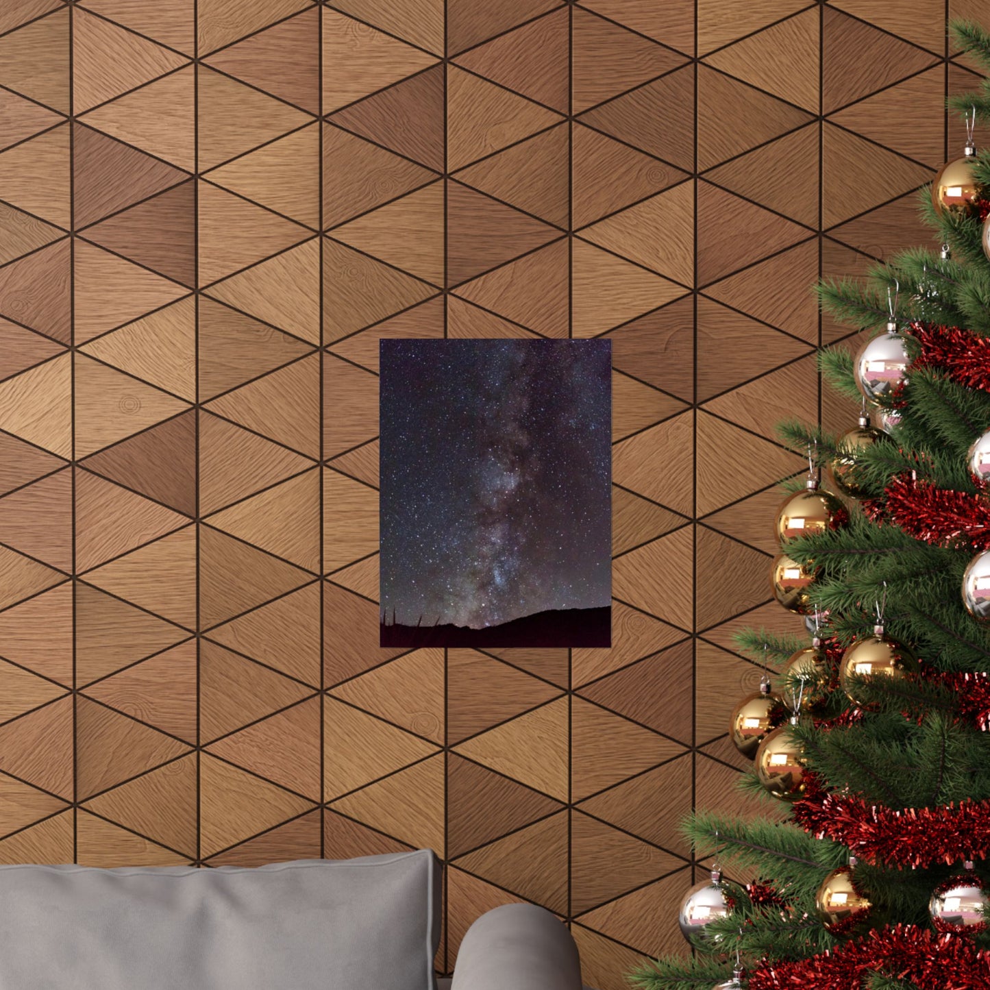 Milky Way Night Sky Matte Vertical Poster — Stargazing Wall Art