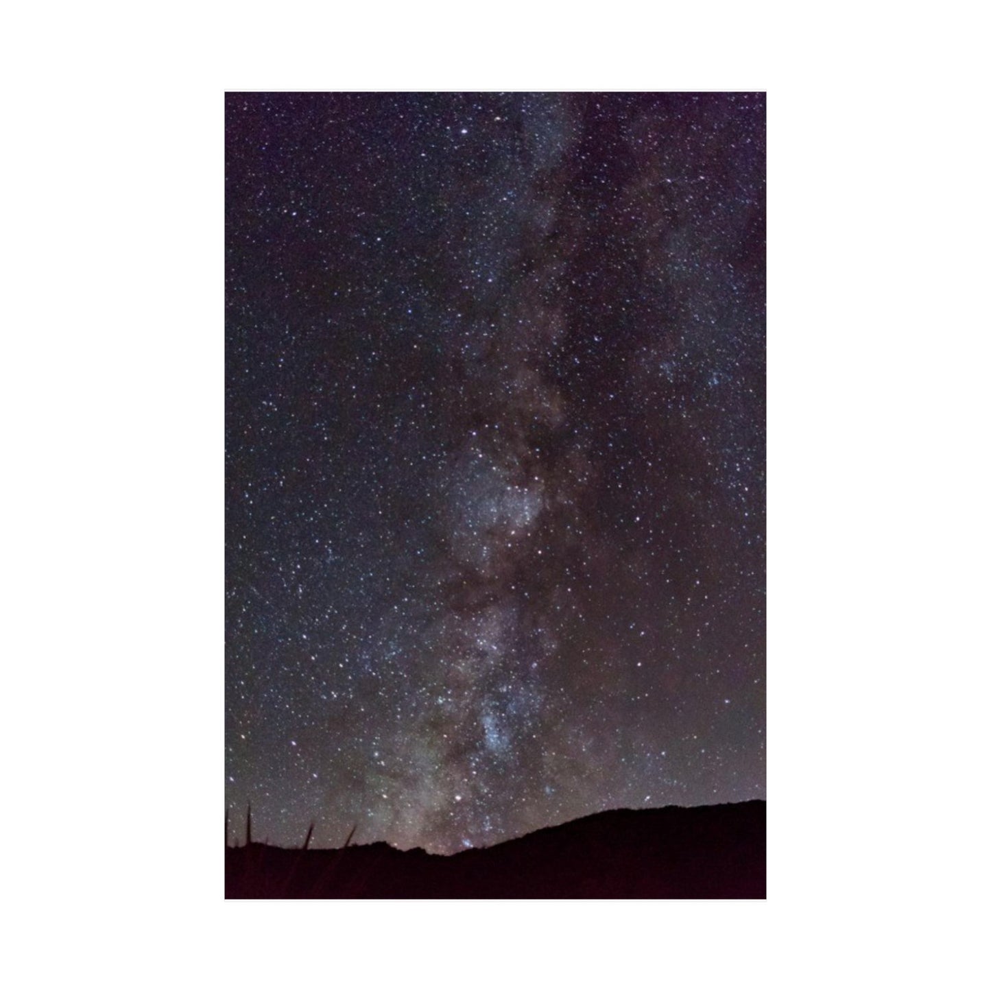 Milky Way Night Sky Matte Vertical Poster — Stargazing Wall Art