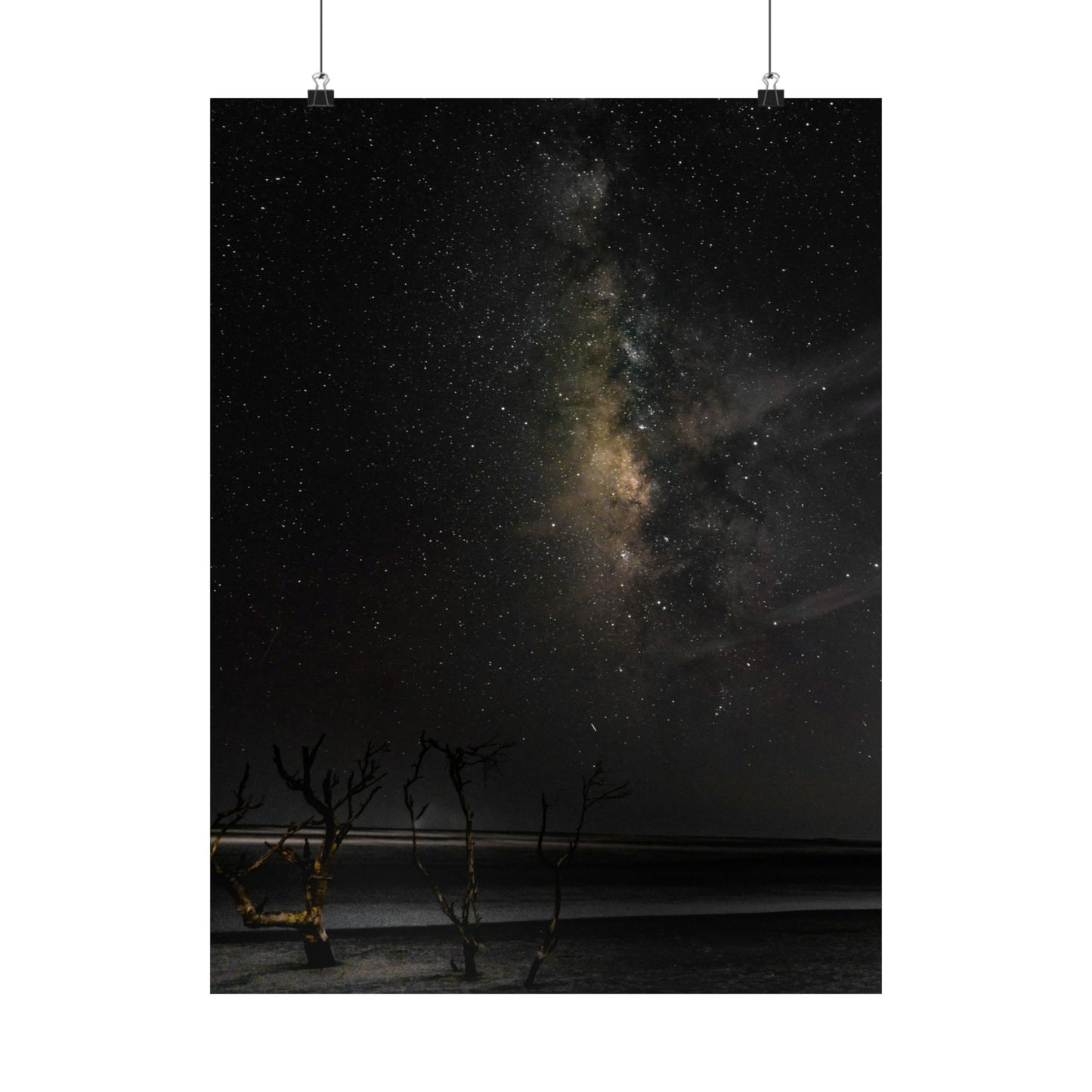 Milky Way Night Sky Matte Poster — Vertical Astronomy Wall Art