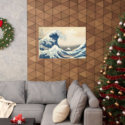 The Great Wave Matte Horizontal Poster — Hokusai Japanese Art Print