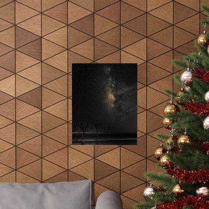 Milky Way Night Sky Matte Poster — Vertical Astronomy Wall Art