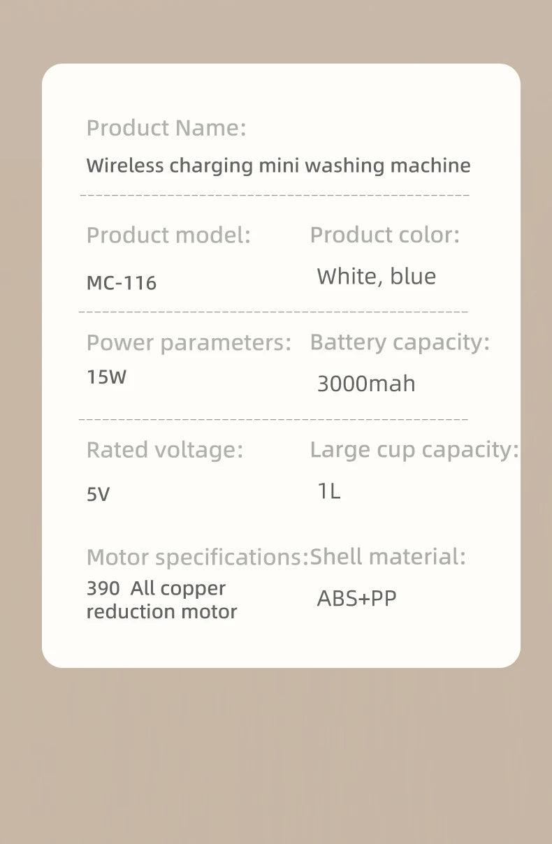 Mini Household Electric Washing machine
