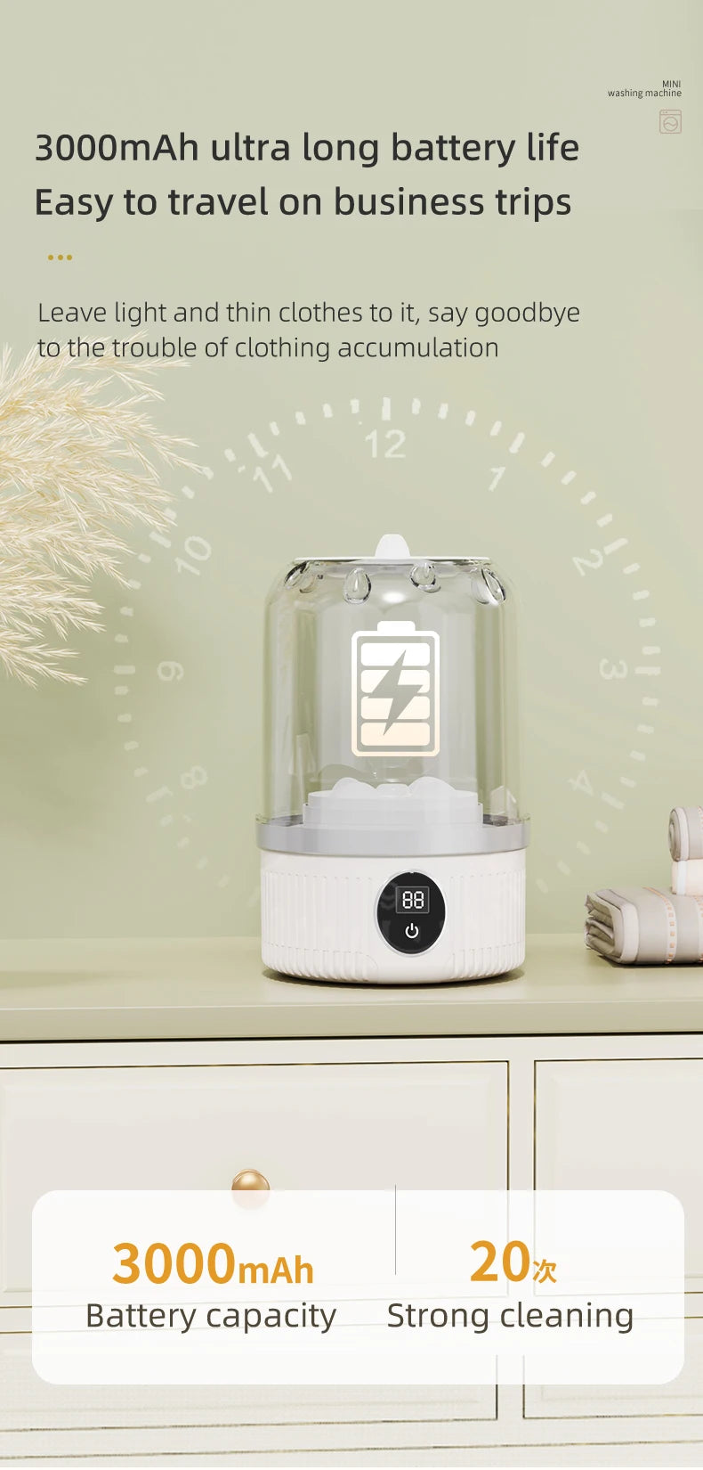 Mini Household Electric Washing machine