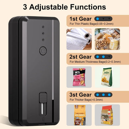 2-in-1 Portable Bag Sealer & Cutter