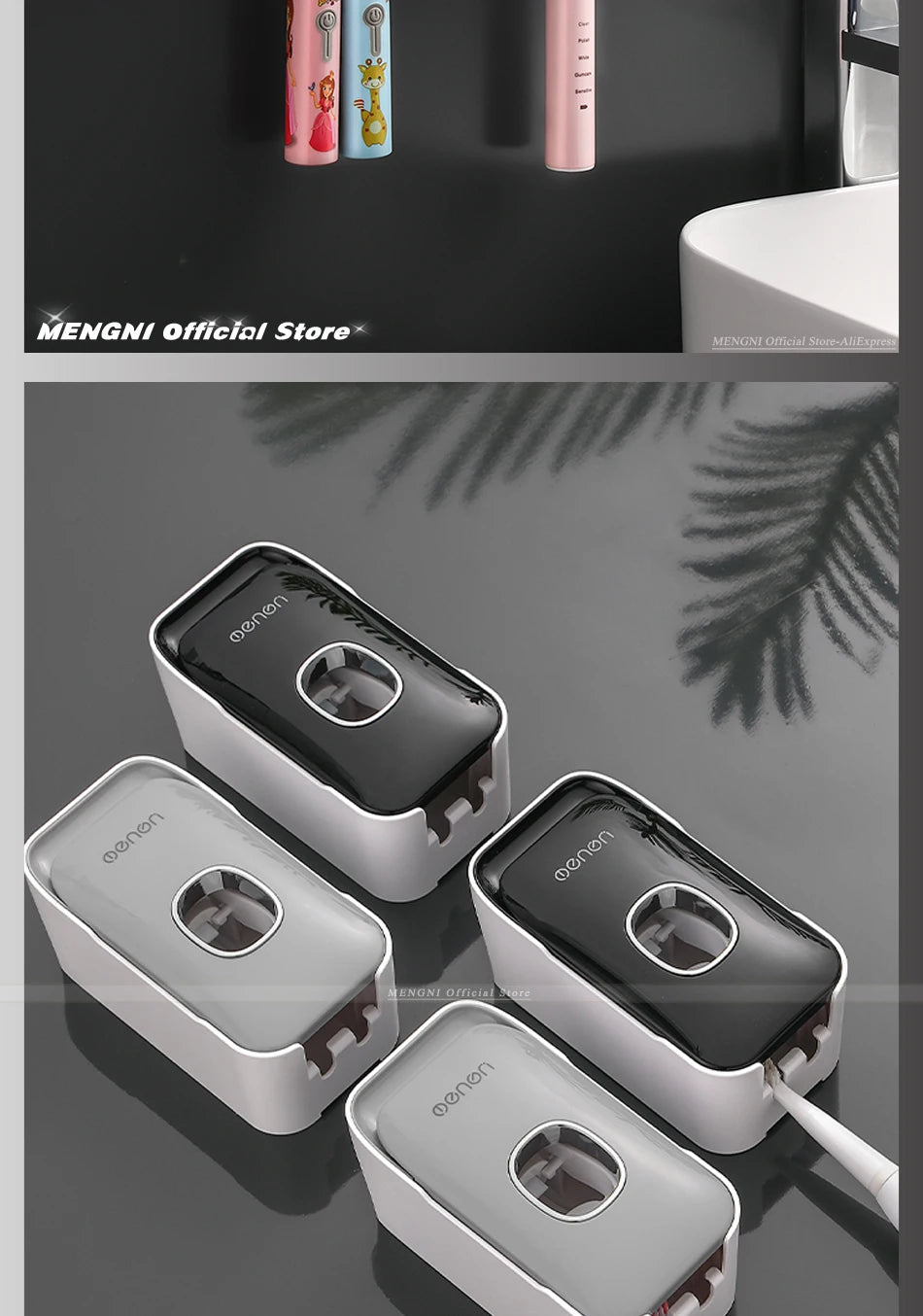 Wall-Mounted Automatic Toothpaste Dispenser