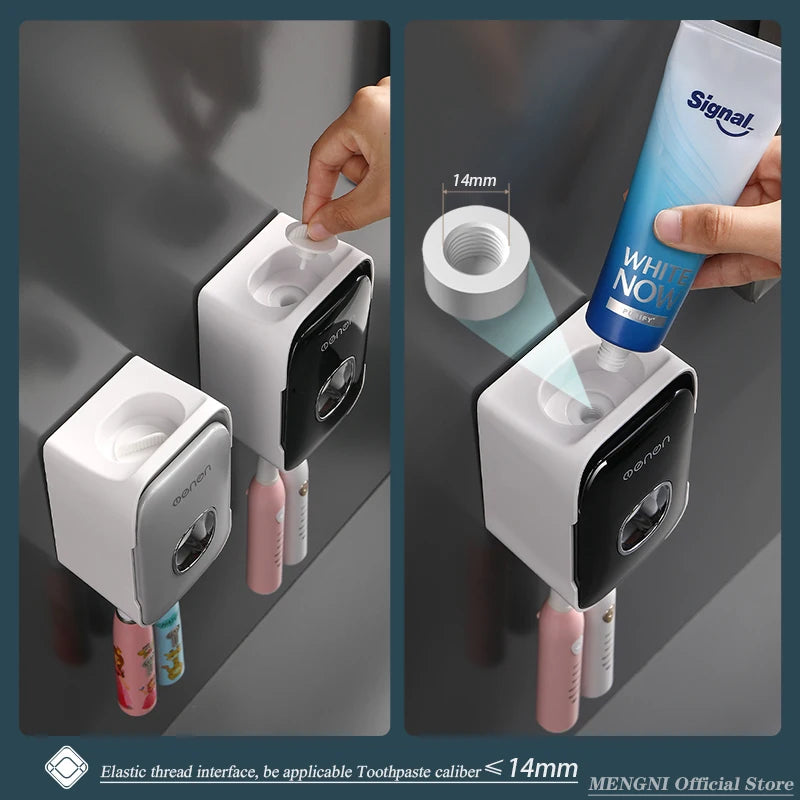 Wall-Mounted Automatic Toothpaste Dispenser