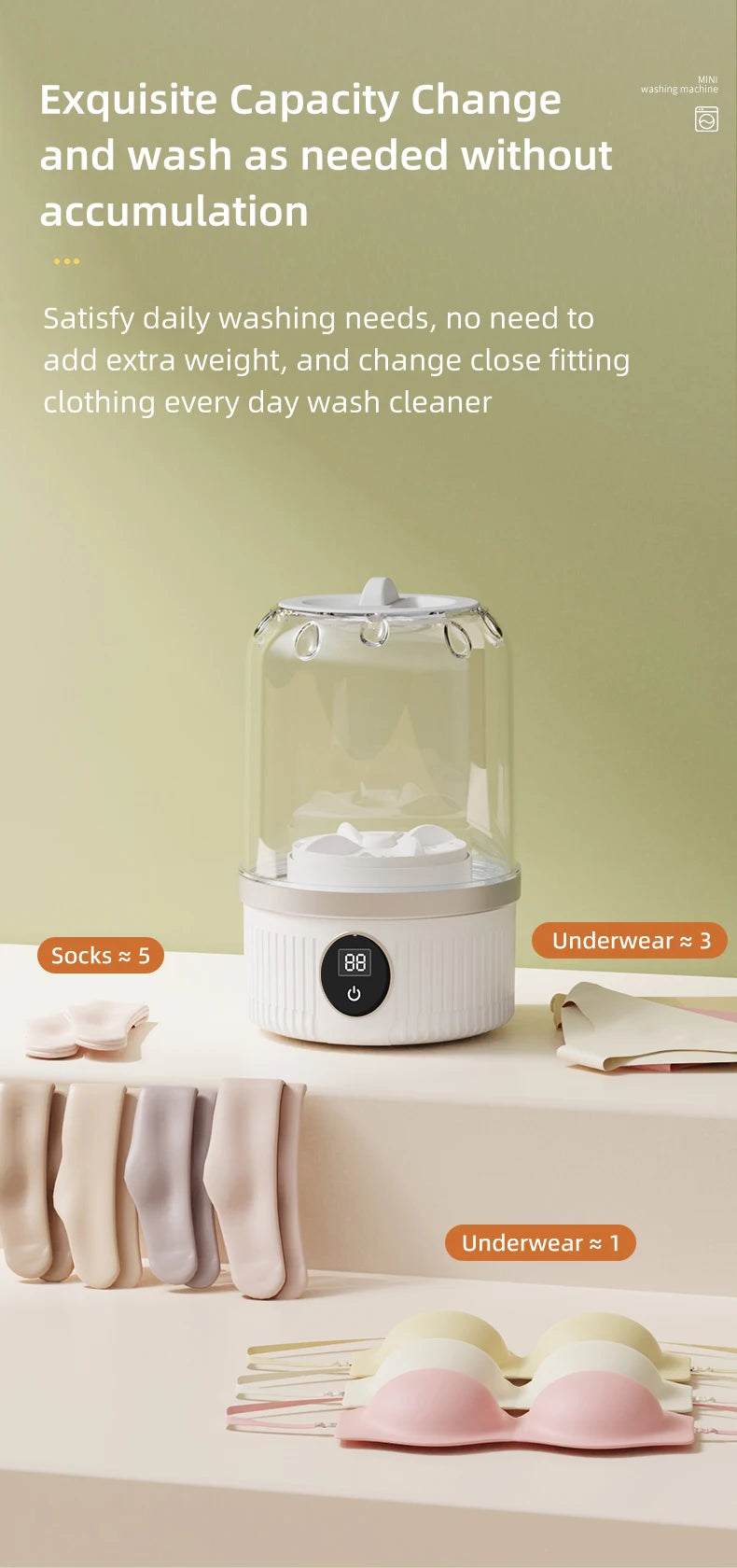 Mini Household Electric Washing machine