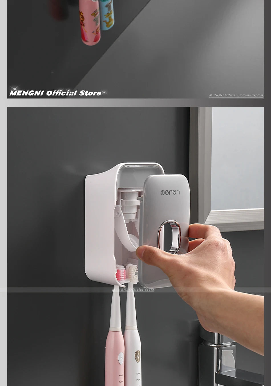 Wall-Mounted Automatic Toothpaste Dispenser