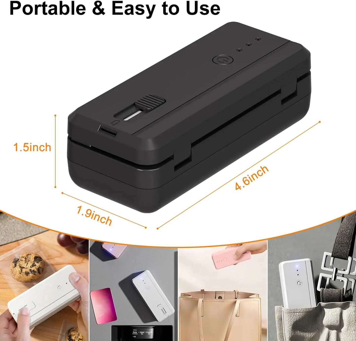 2-in-1 Portable Bag Sealer & Cutter