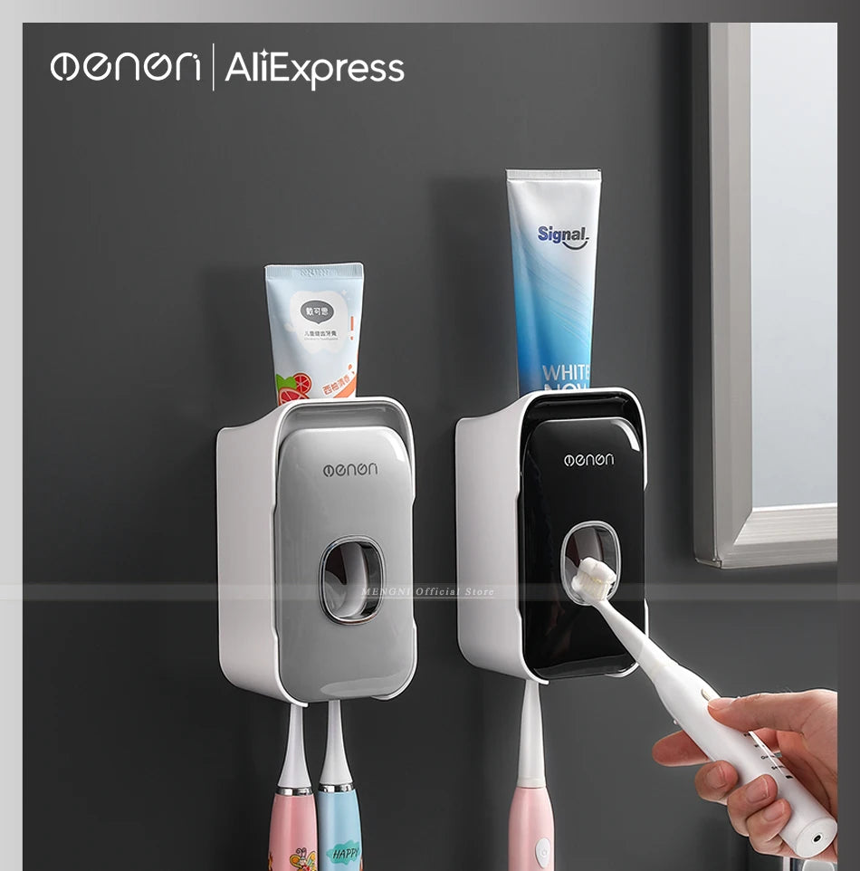 Wall-Mounted Automatic Toothpaste Dispenser