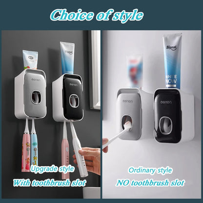 Wall-Mounted Automatic Toothpaste Dispenser
