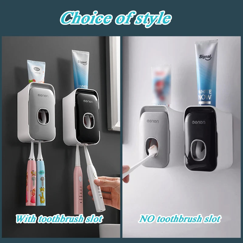 Wall-Mounted Automatic Toothpaste Dispenser