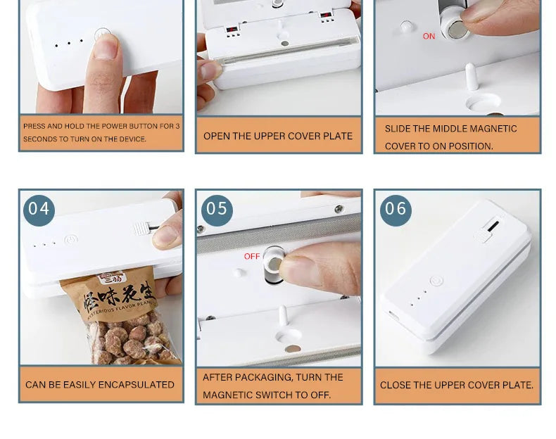 2-in-1 Portable Bag Sealer & Cutter