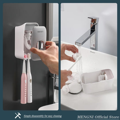 Wall-Mounted Automatic Toothpaste Dispenser